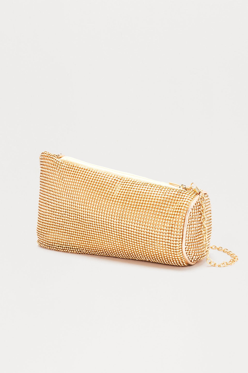 Snazzy Jazz Night Embellished Clutch - Gold