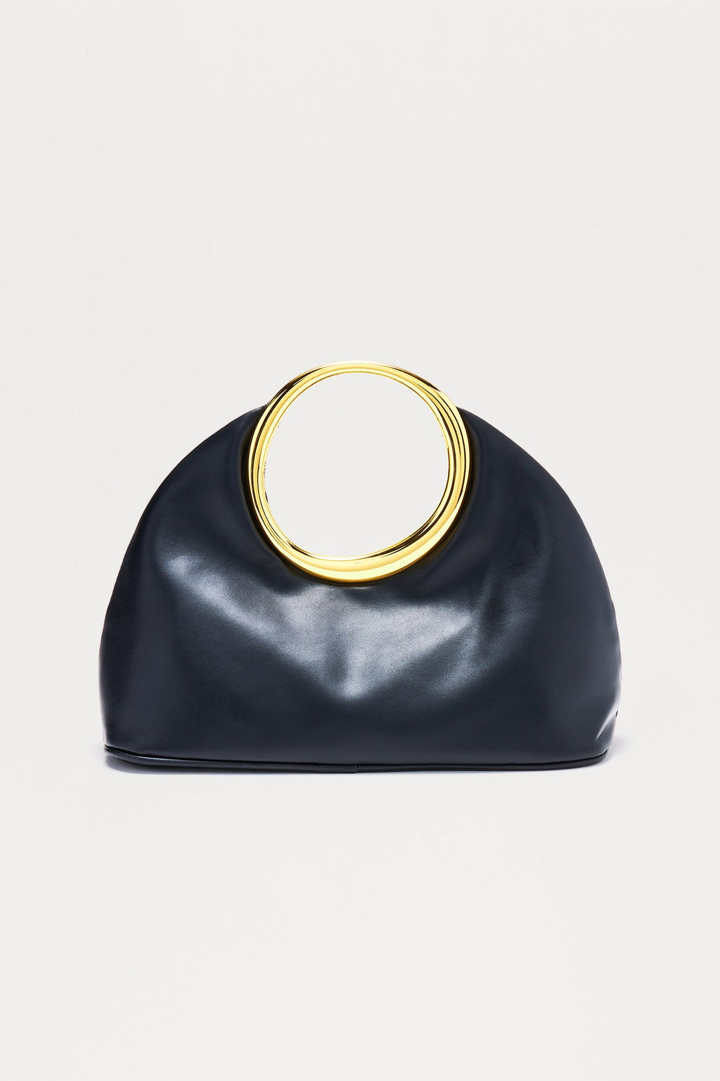 City Frame Faux Leather Handbag - Black