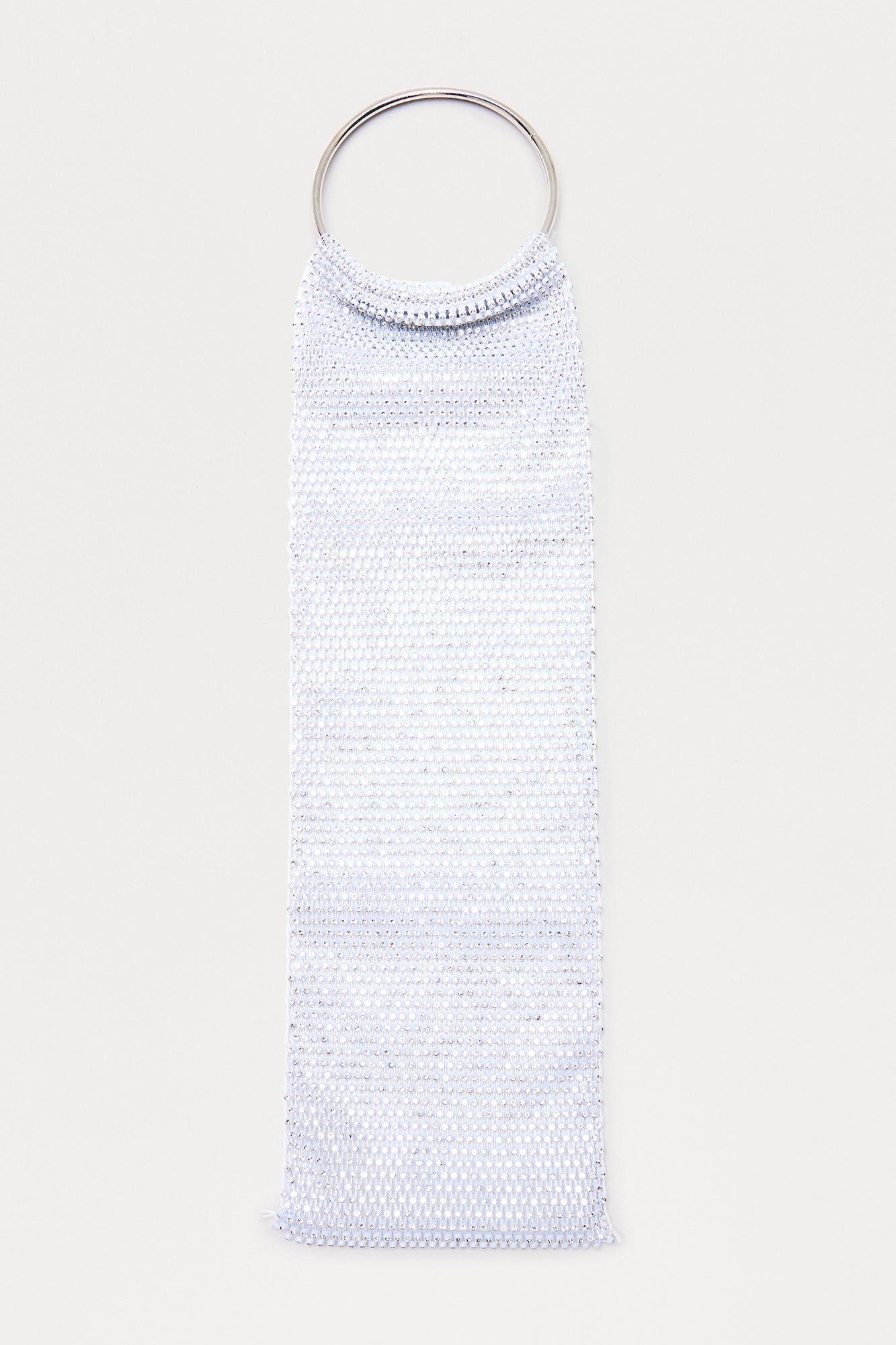 Tipsy & Twinkly Rhinestone Fabric Wine Carrier - Silver