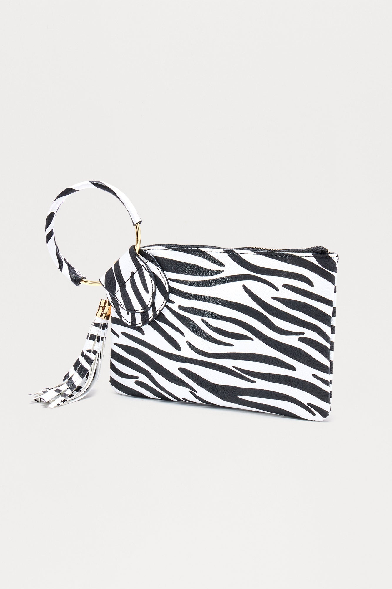 Wild Thoughts Faux Leather Clutch - Black/White