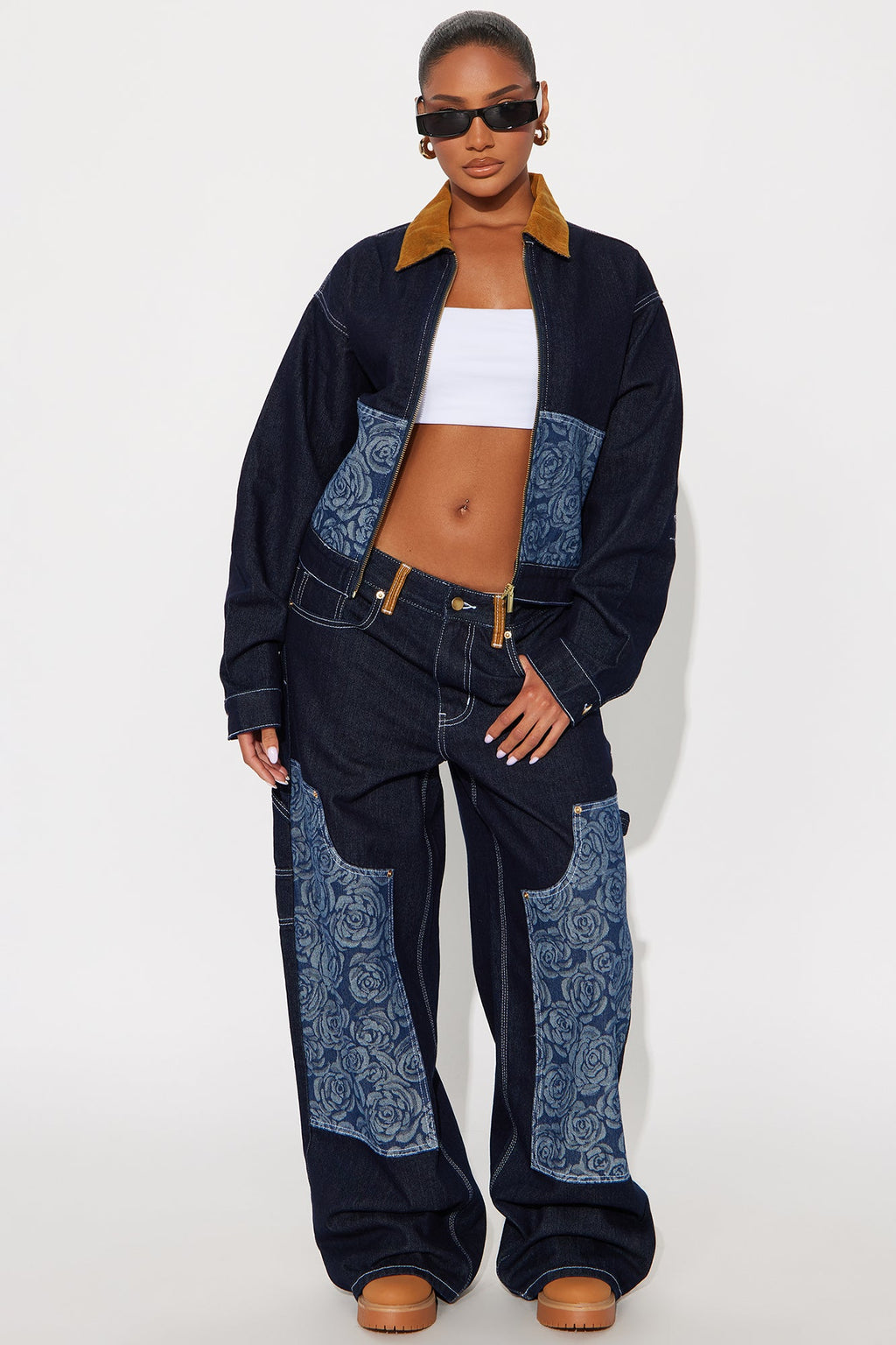 Essex Loose Utility Jeans - Dark Denim