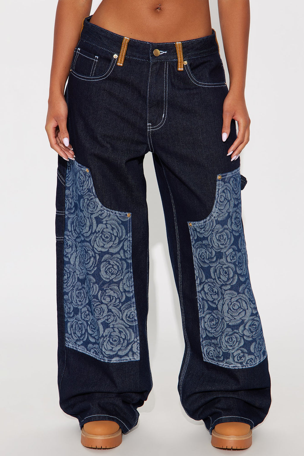 Essex Loose Utility Jeans - Dark Denim