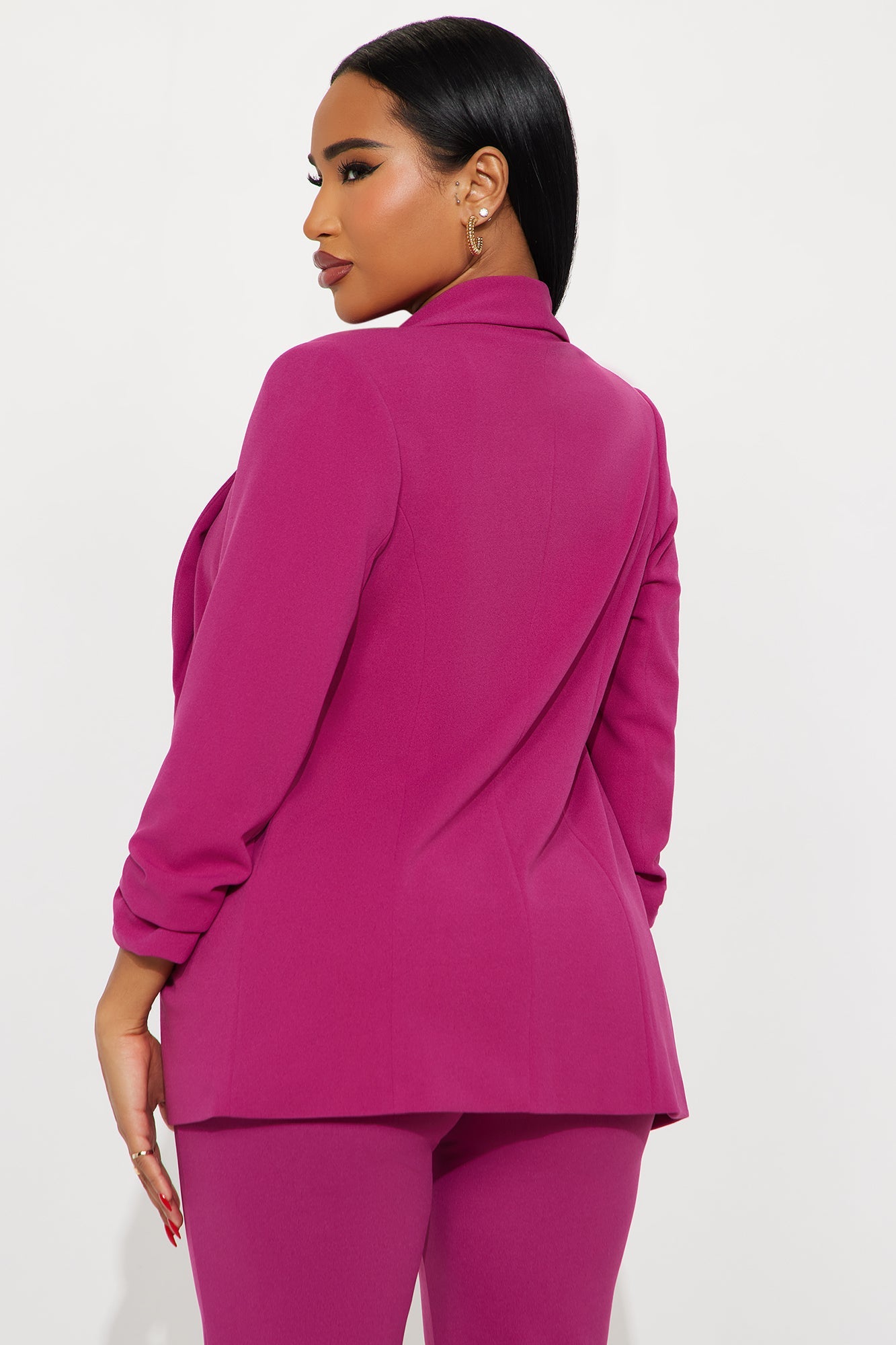 The Celine Blazer - Raspberry