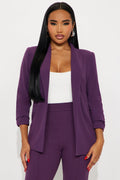 The Celine Blazer - Plum