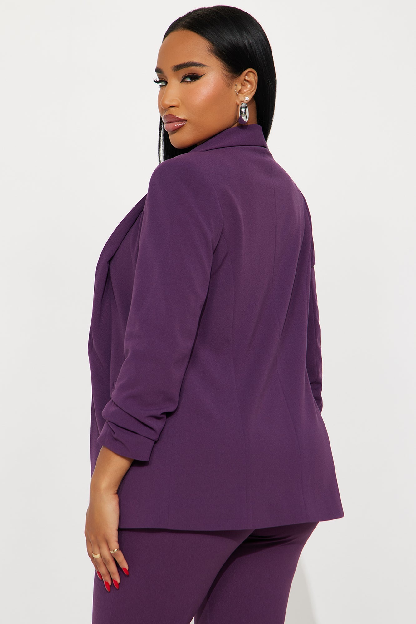 The Celine Blazer - Plum