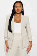 The Celine Blazer - Oatmeal