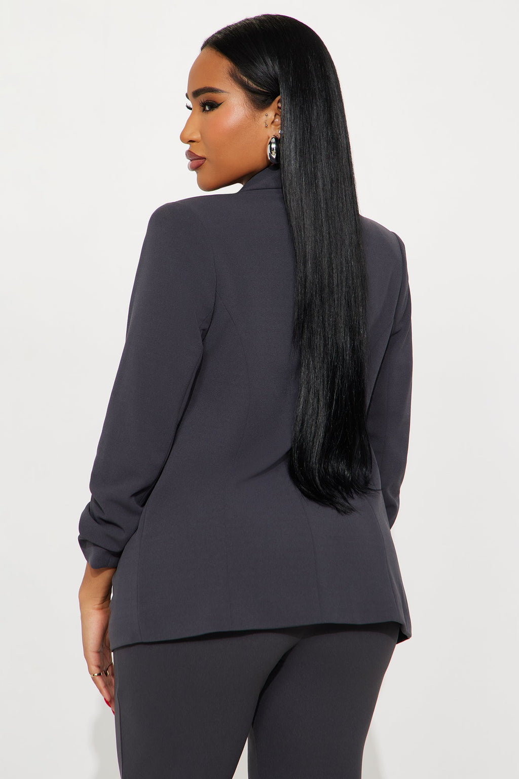 The Celine Blazer - Charcoal