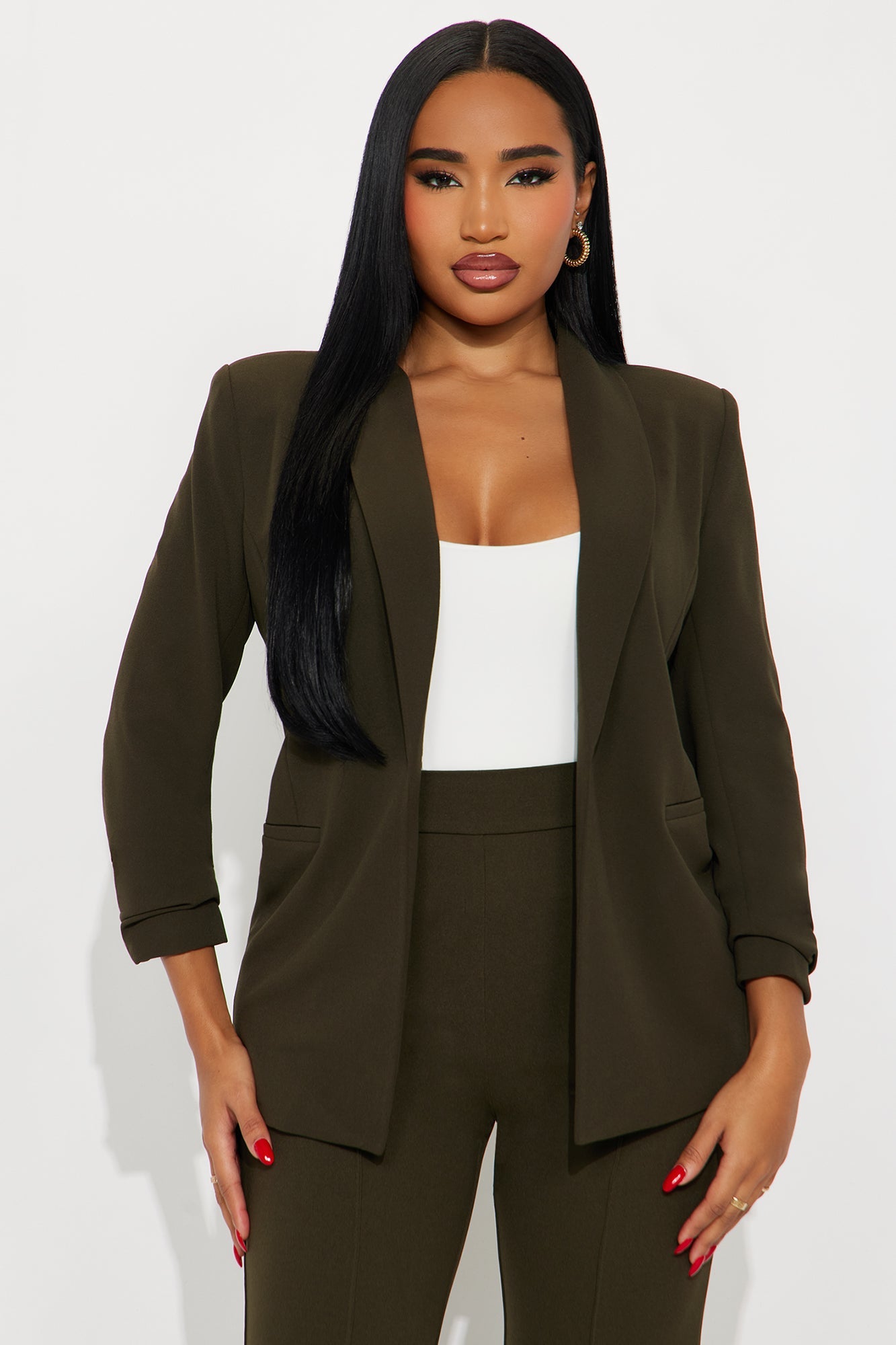The Celine Blazer - Olive