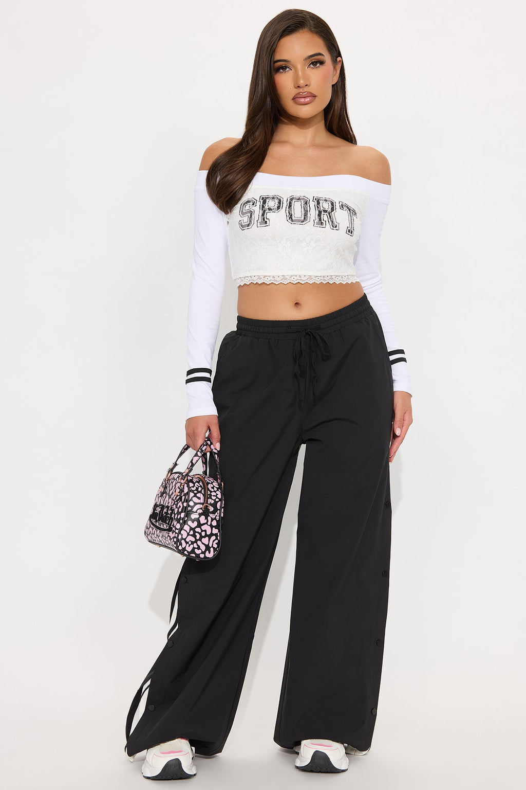 Pink Animal Crush Von Dutch Faux Leather Handbag - Pink/combo