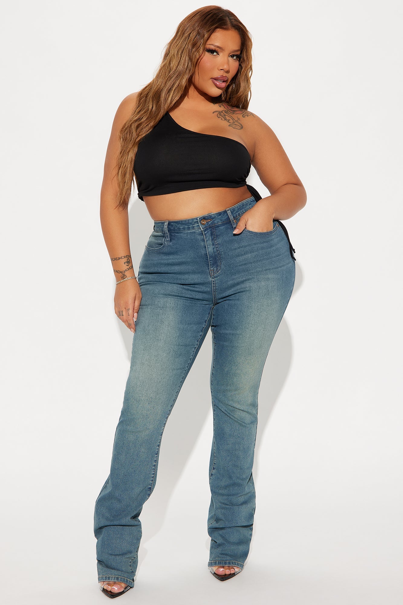 Tall Memphis Stretch Booty Lifter Bootcut Jean - Medium Wash