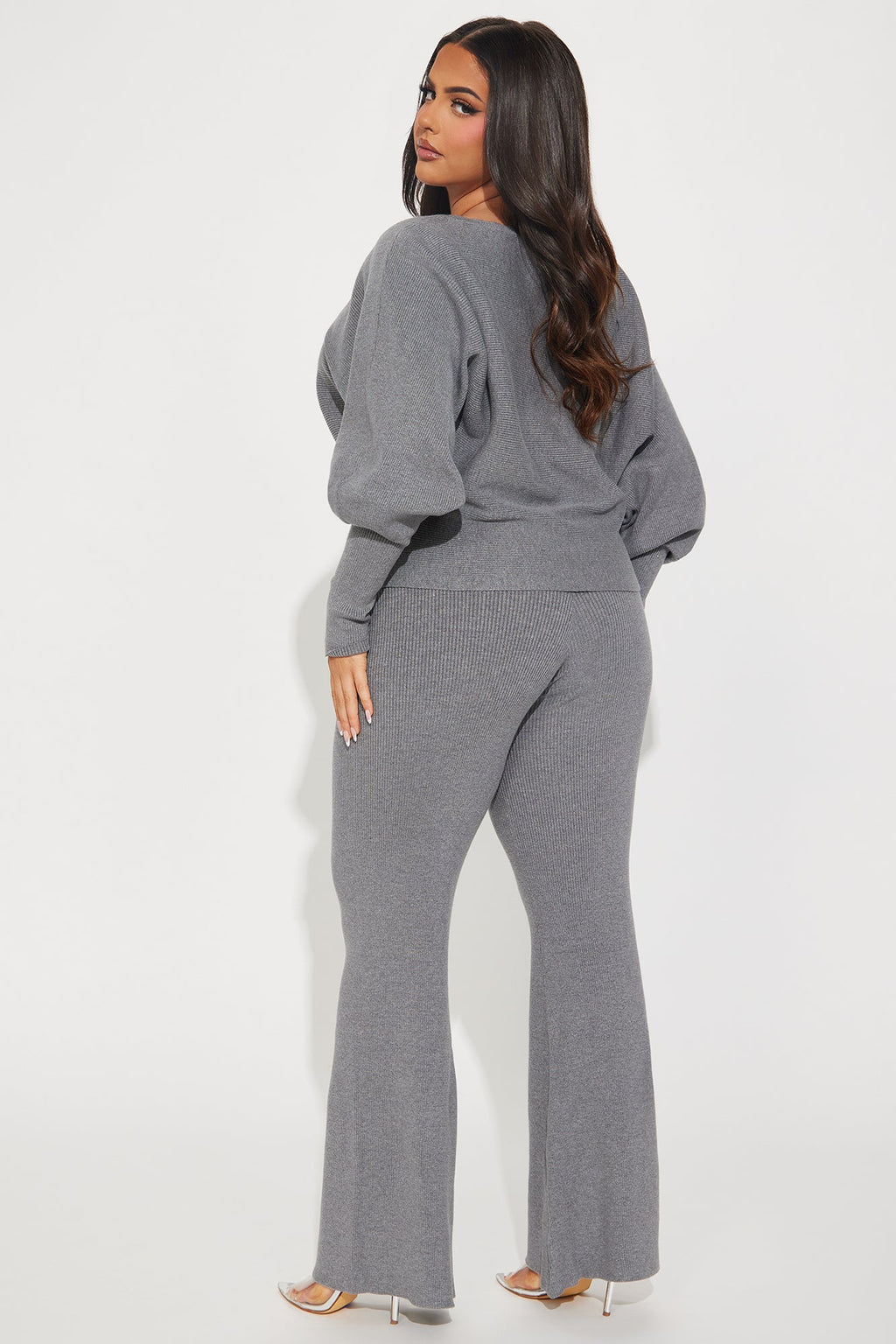 Elise Sweater Pant Set - Heather Grey