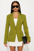 Breaking Even Blazer - Chartreuse