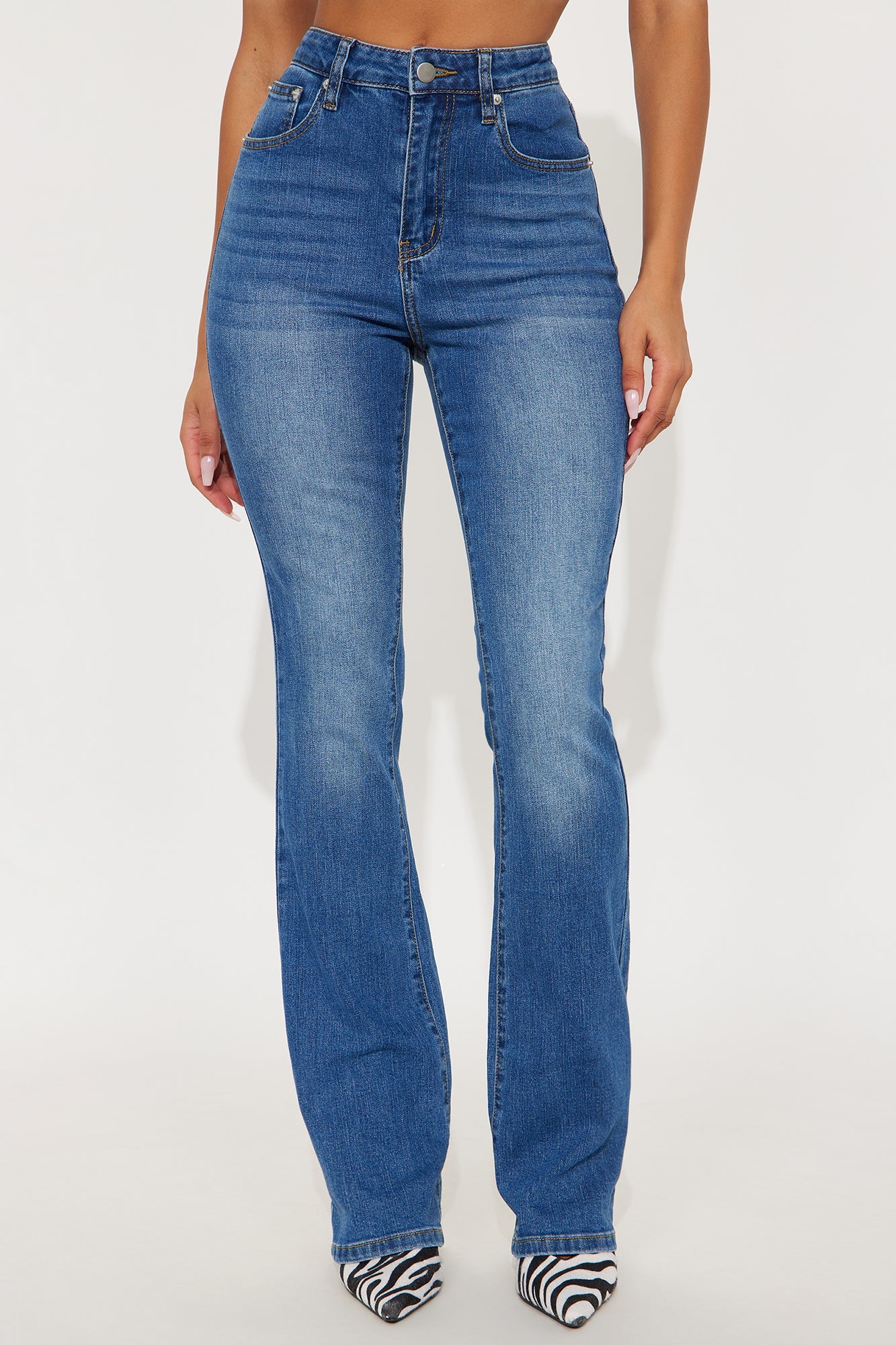Tessa High Rise Bootcut Jeans - Medium Wash
