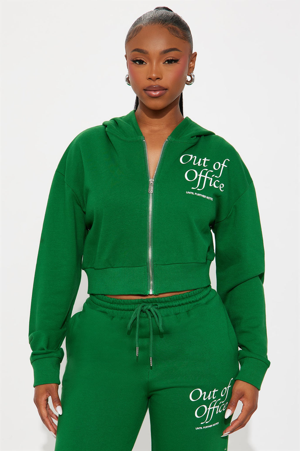 Out Of Office Lounge Pant Set - Kelly Green