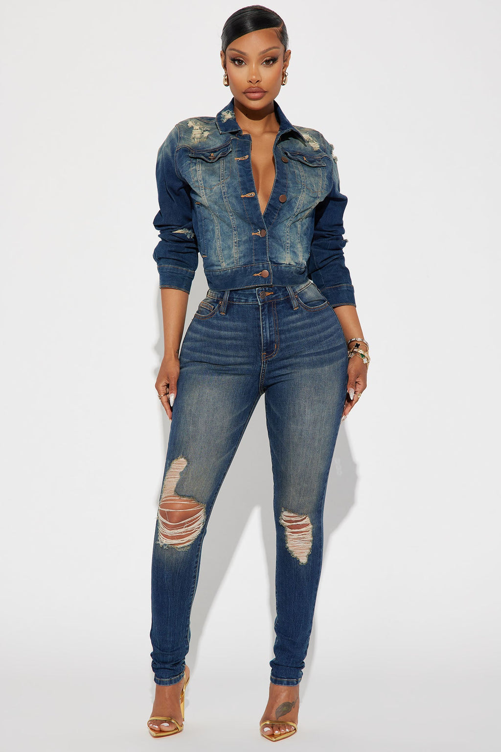 Kelly Denim Jacket - Dark