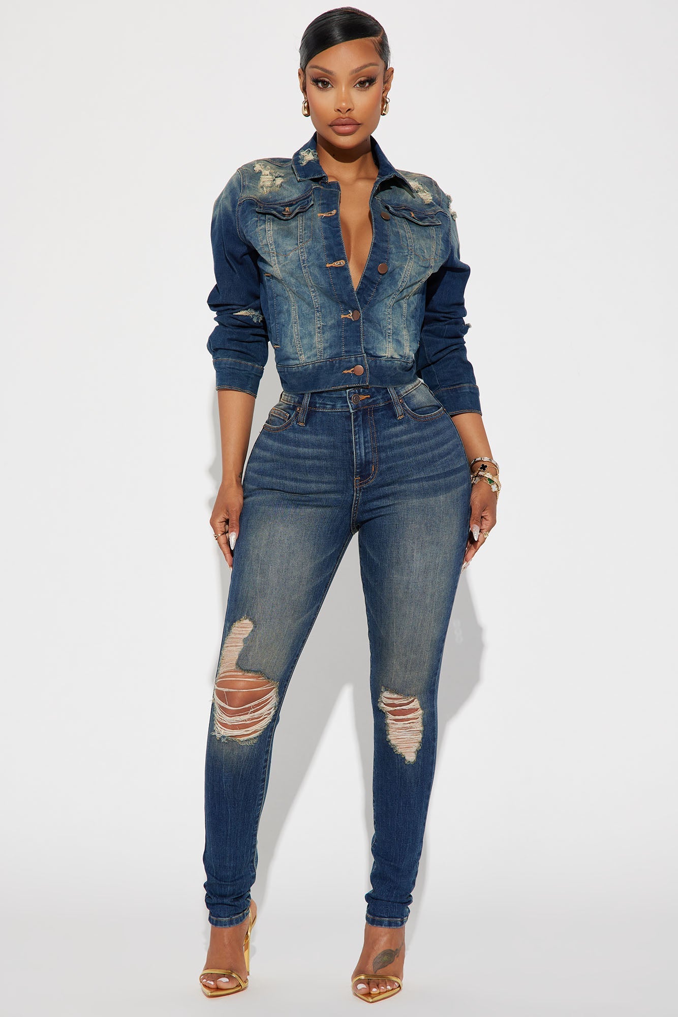 Kelly Denim Jacket - Dark