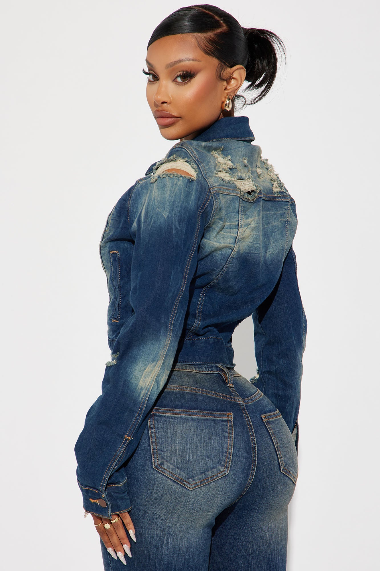 Kelly Denim Jacket - Dark