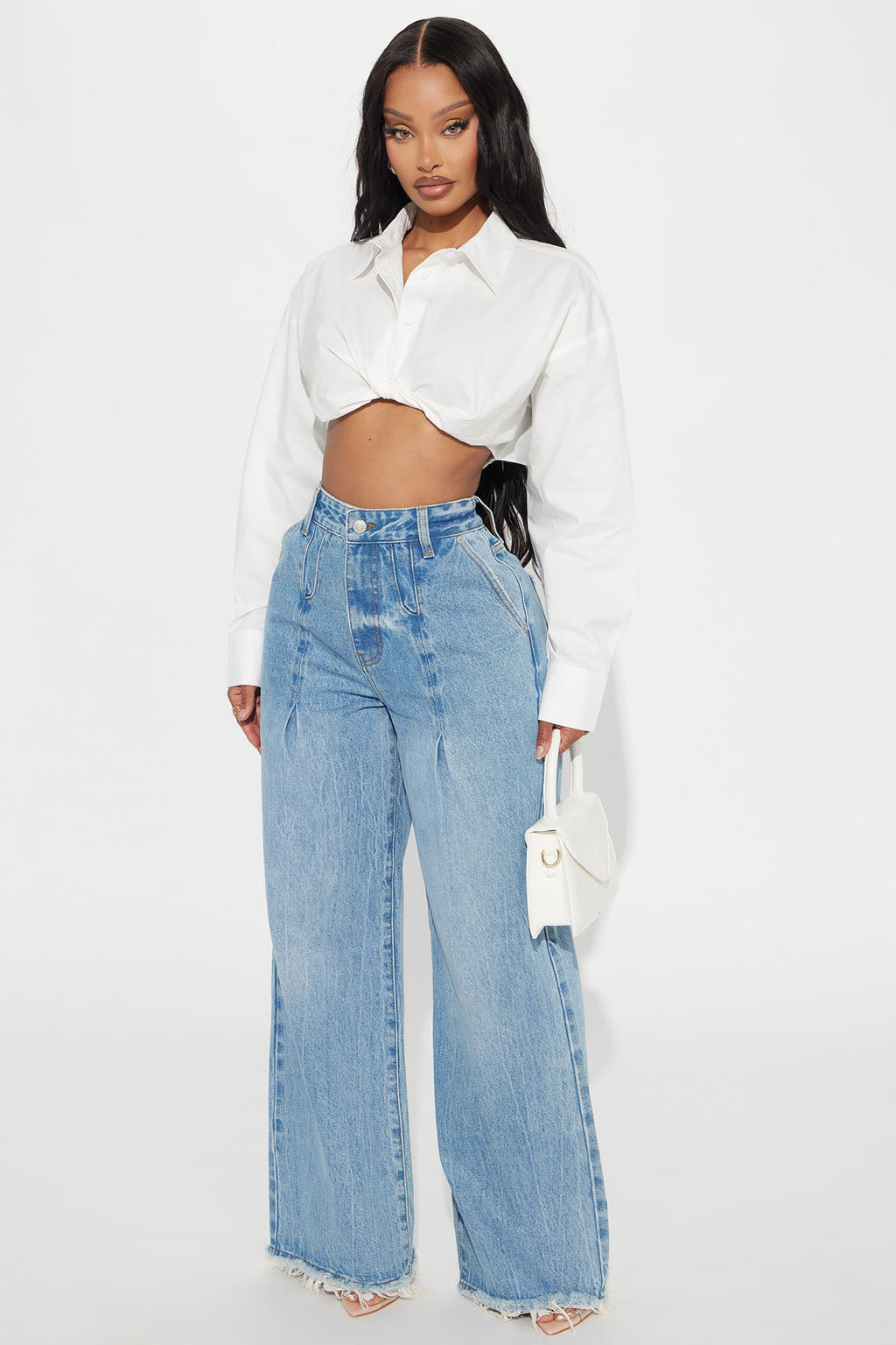 Such A Game Changer Pleated Trouser Jeans - Light Wash