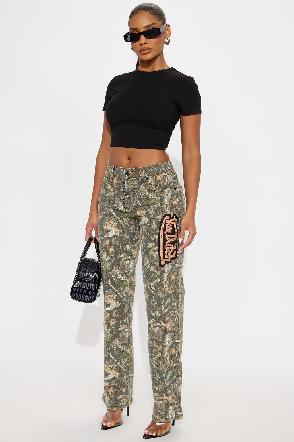 Von Dutch Camo Straight Leg Jeans - Camouflage