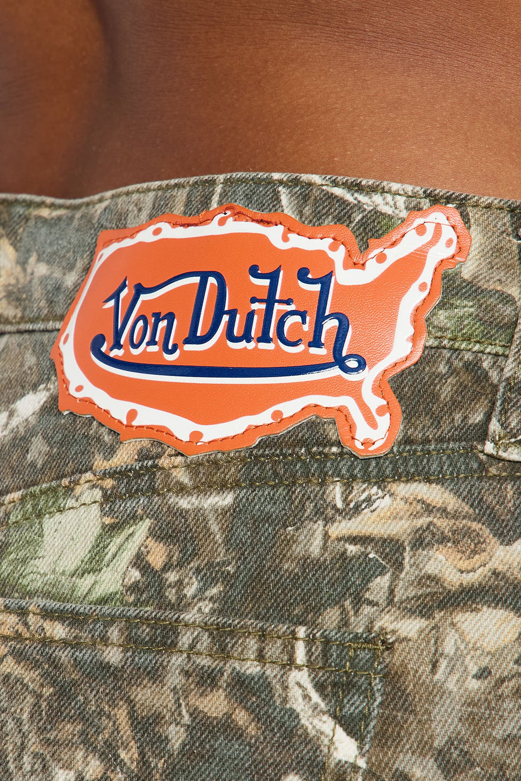 Von Dutch Camo Straight Leg Jeans - Camouflage