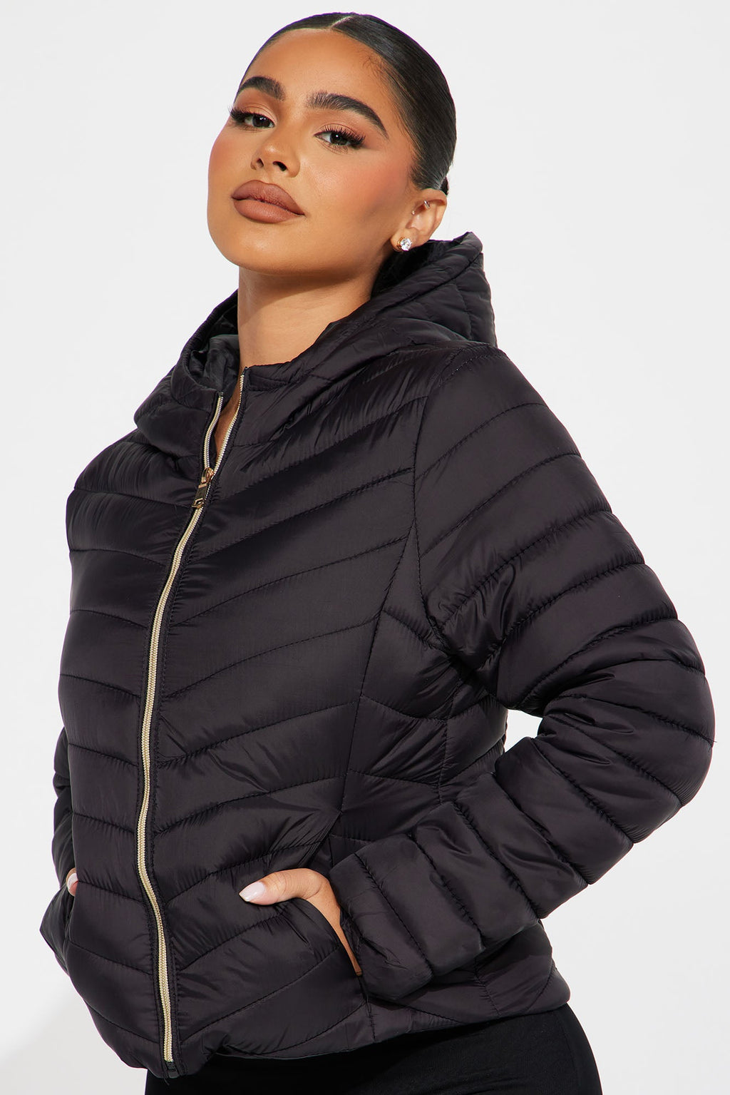 Cold Times Puffer Jacket - Black