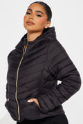Cold Times Puffer Jacket - Black