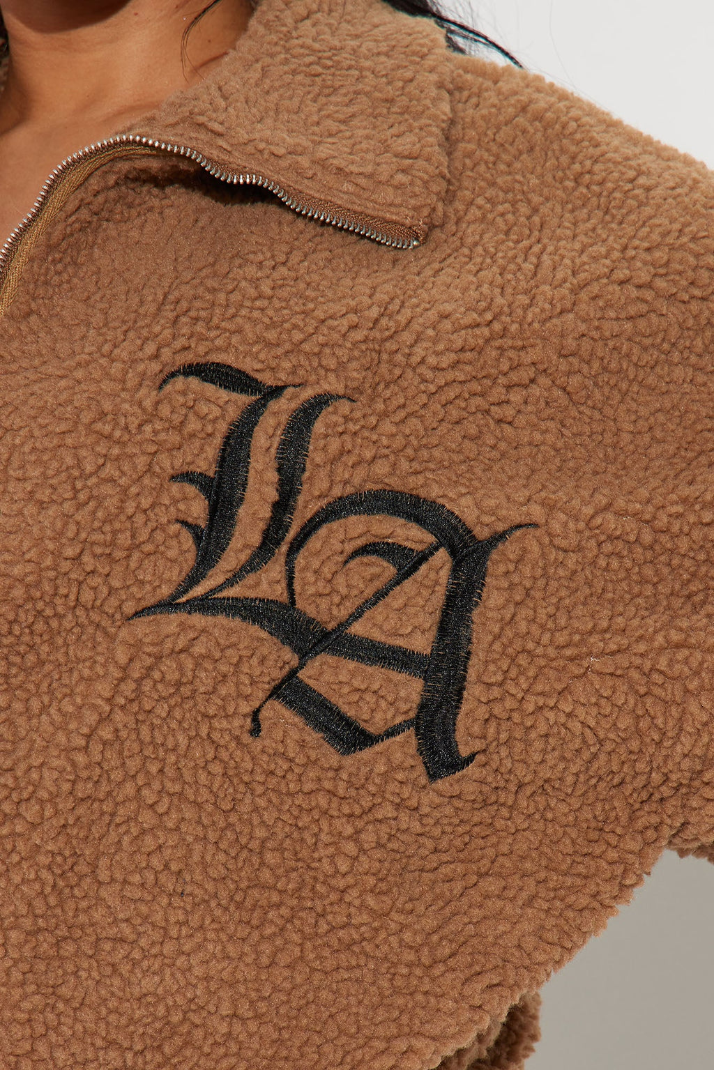 Los Angeles Worldwide Varsity Jacket - Taupe