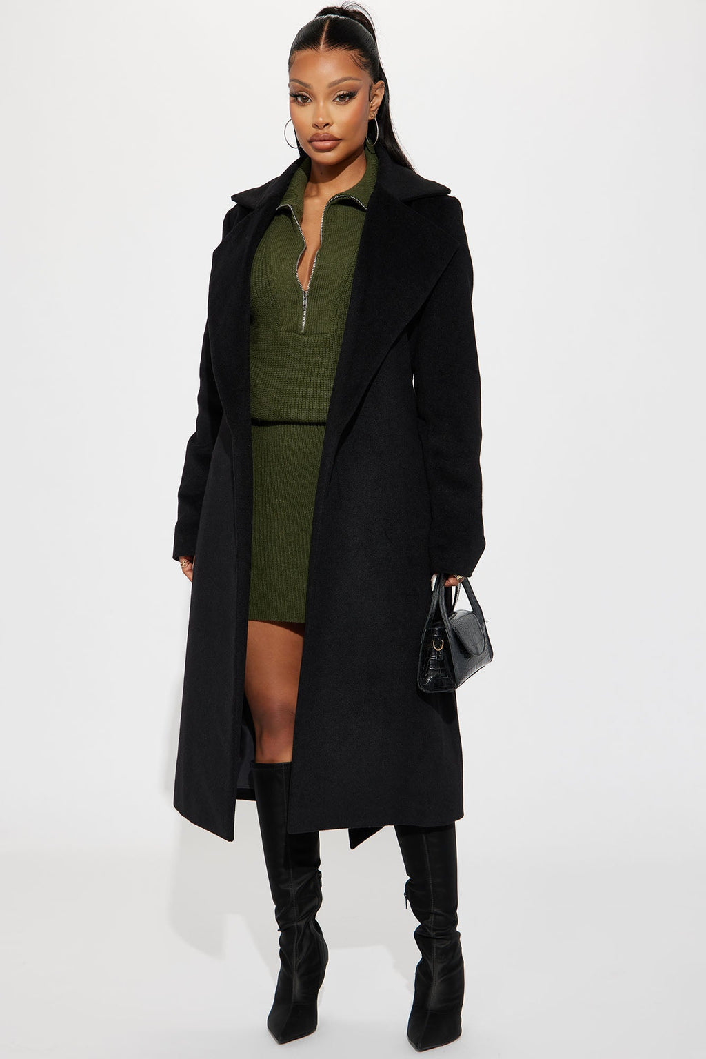 Camile Trench Coat - Black