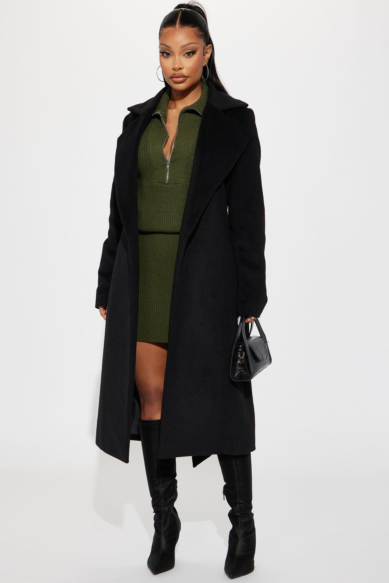 Camile Trench Coat - Black