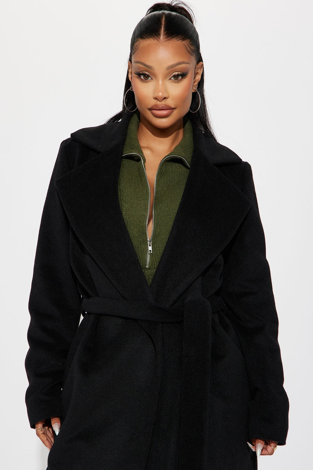 Camile Trench Coat - Black