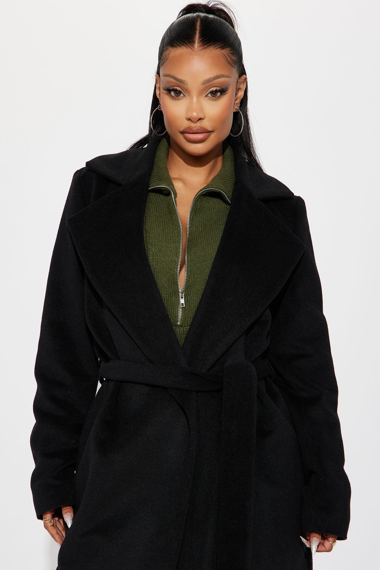 Camile Trench Coat - Black