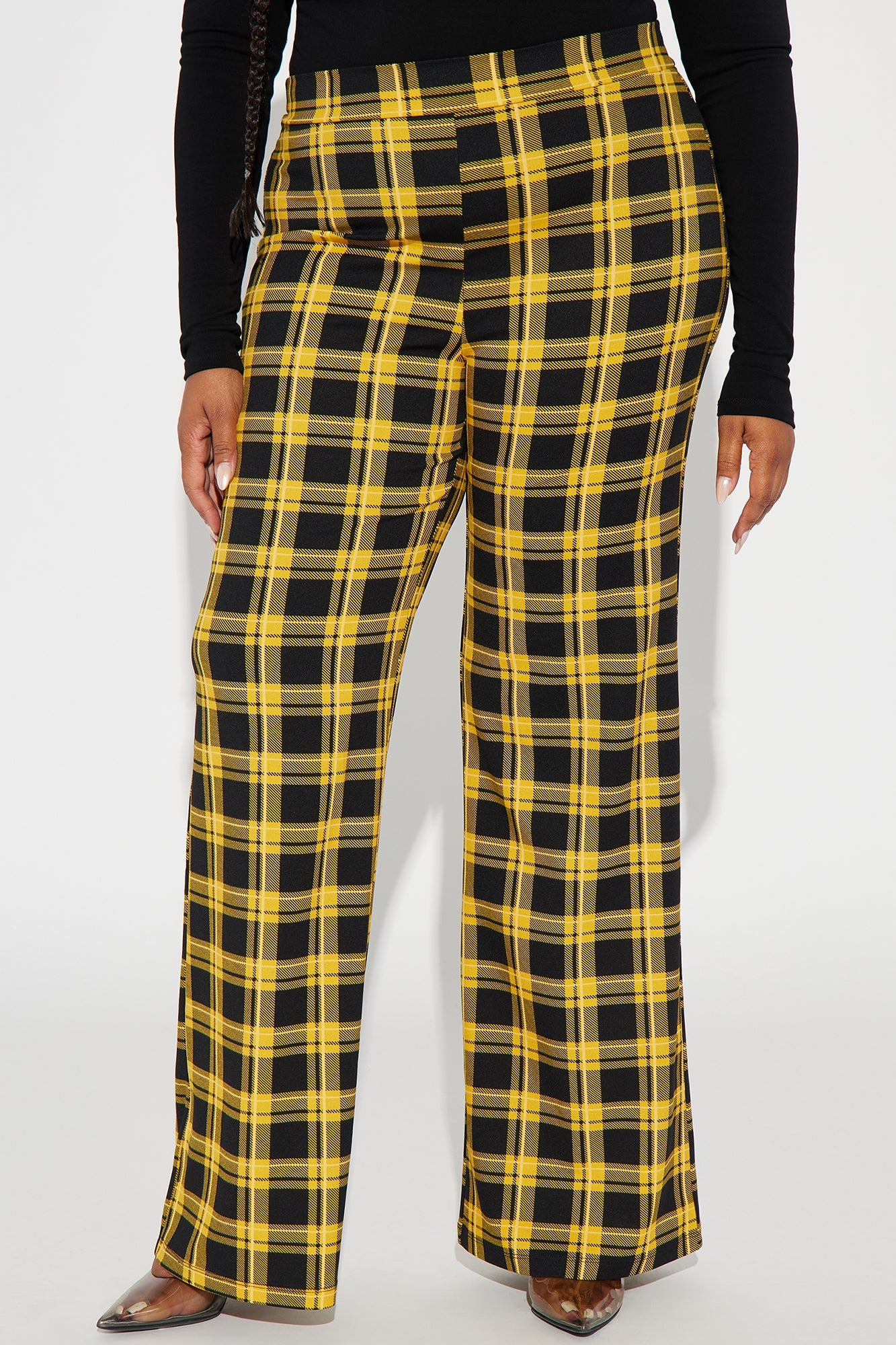 Jahia Flare Pants - Yellow/combo