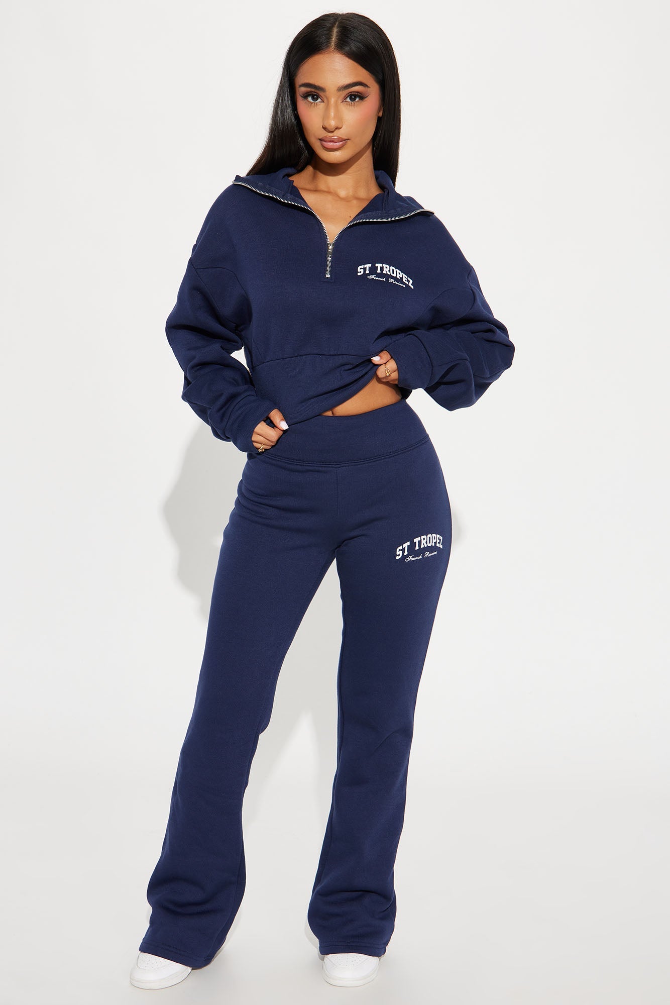 St. Tropez Polo Sweatshirt - Navy