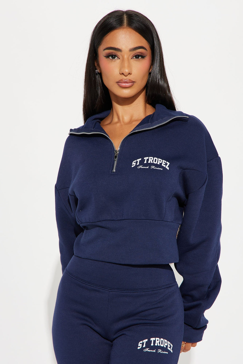 St. Tropez Polo Sweatshirt - Navy