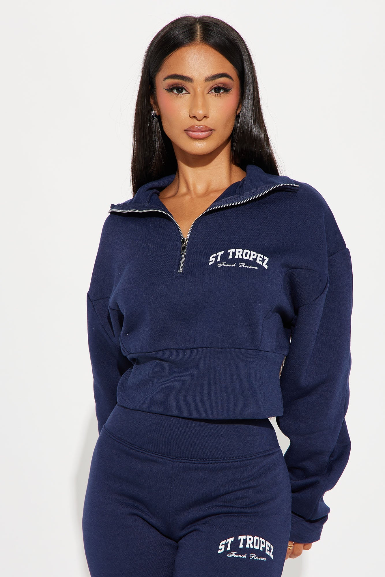 St. Tropez Polo Sweatshirt - Navy