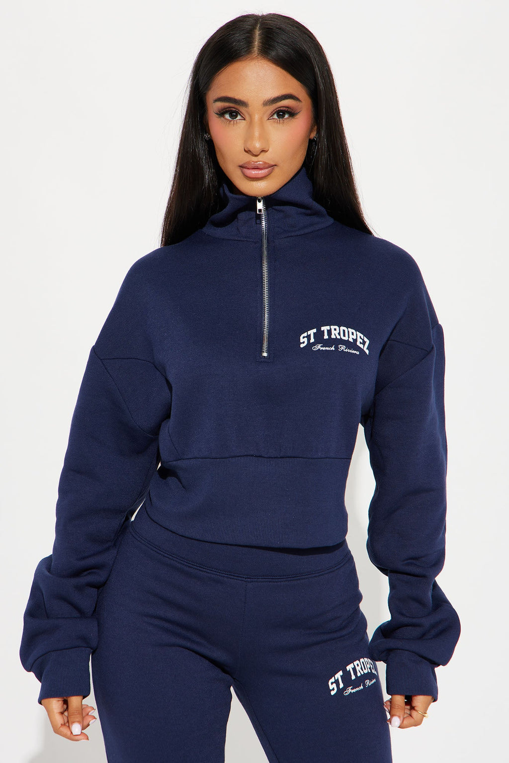 St. Tropez Polo Sweatshirt - Navy