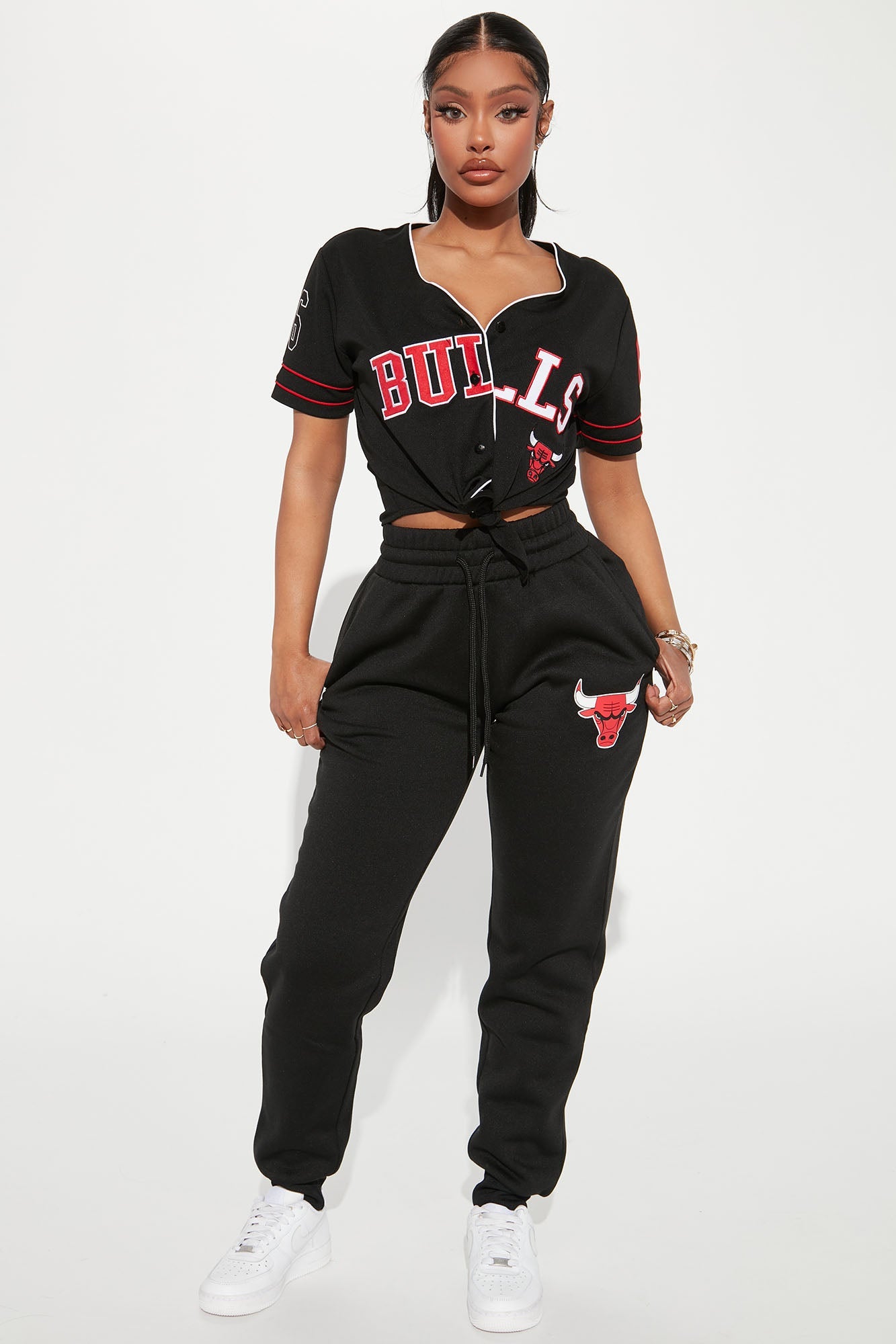 Bulls Set Up Jogger - Black