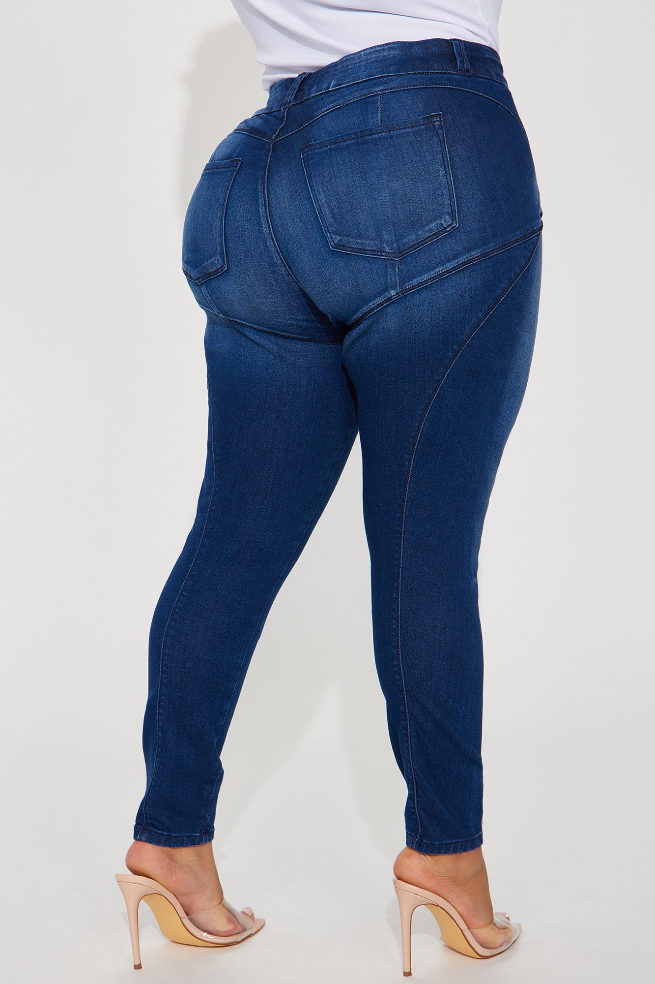 Booty So Good Moto Stretch Skinny Jeans - Dark Wash