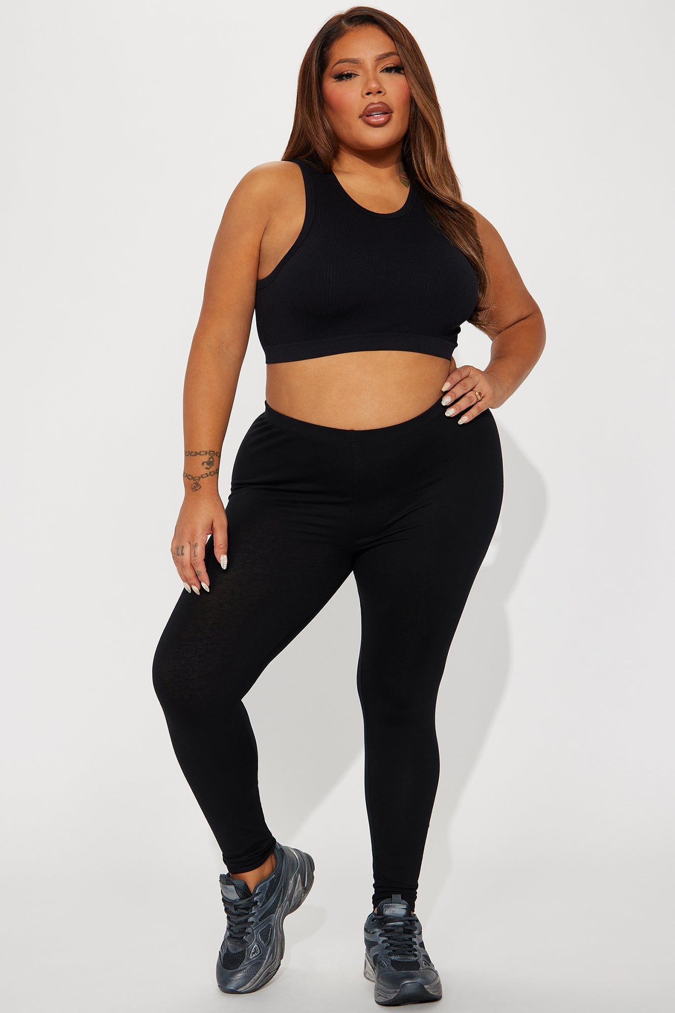 Lean On Me Leggings - Black