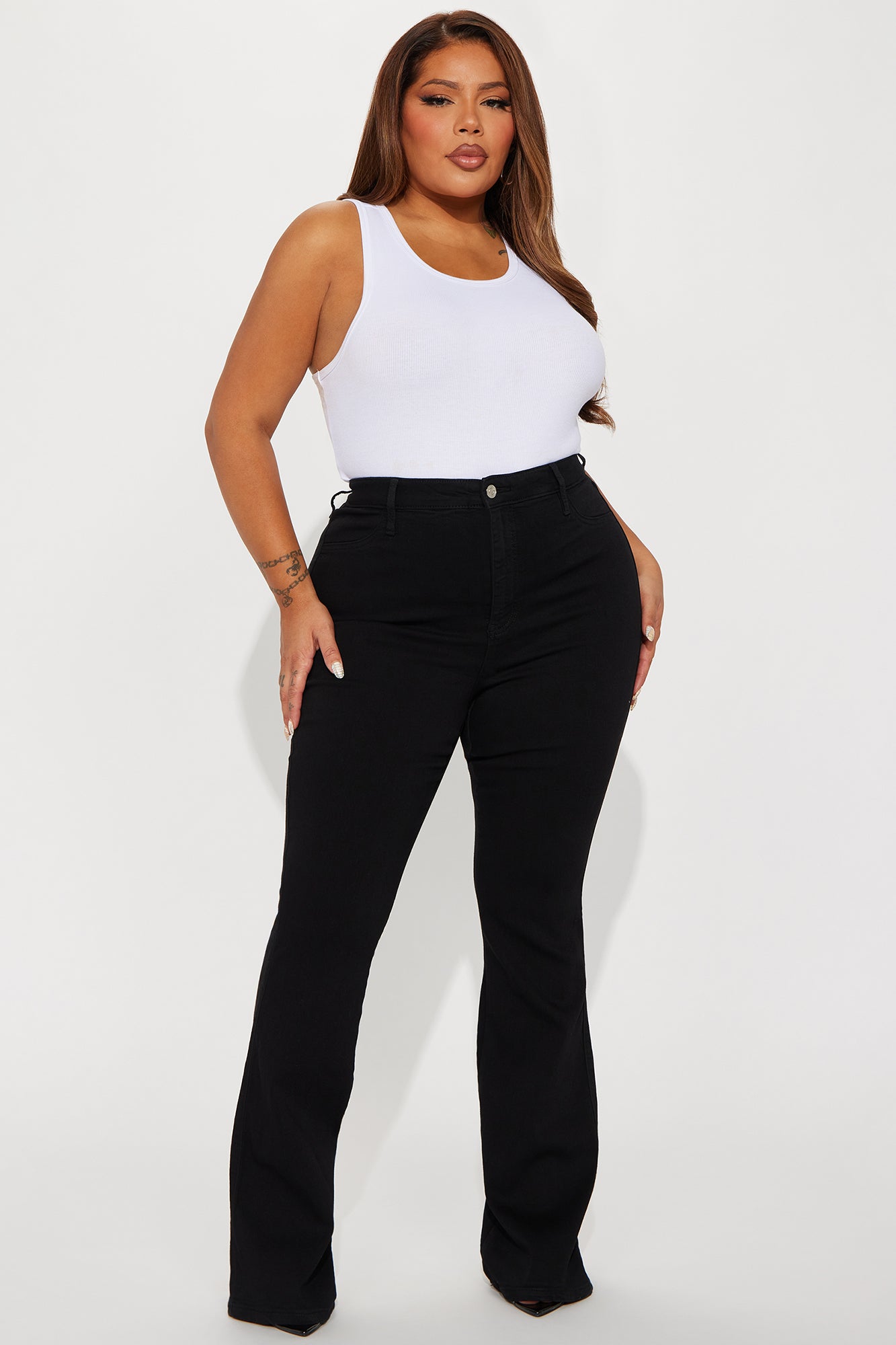 Deep In My Soul Flare Jeans - Black