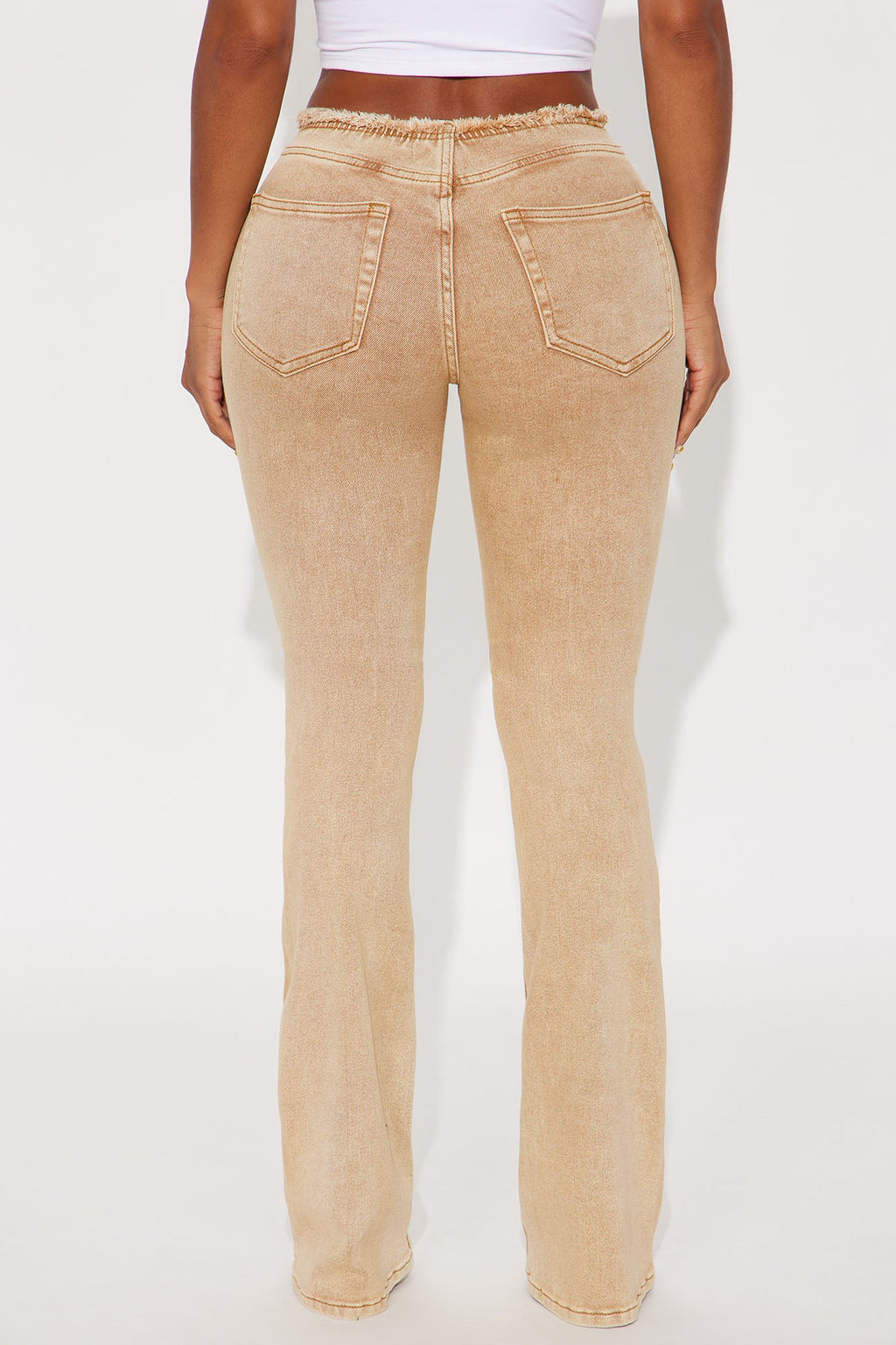 Tall Highly Motivated Stretch Bootcut Jeans - Tan