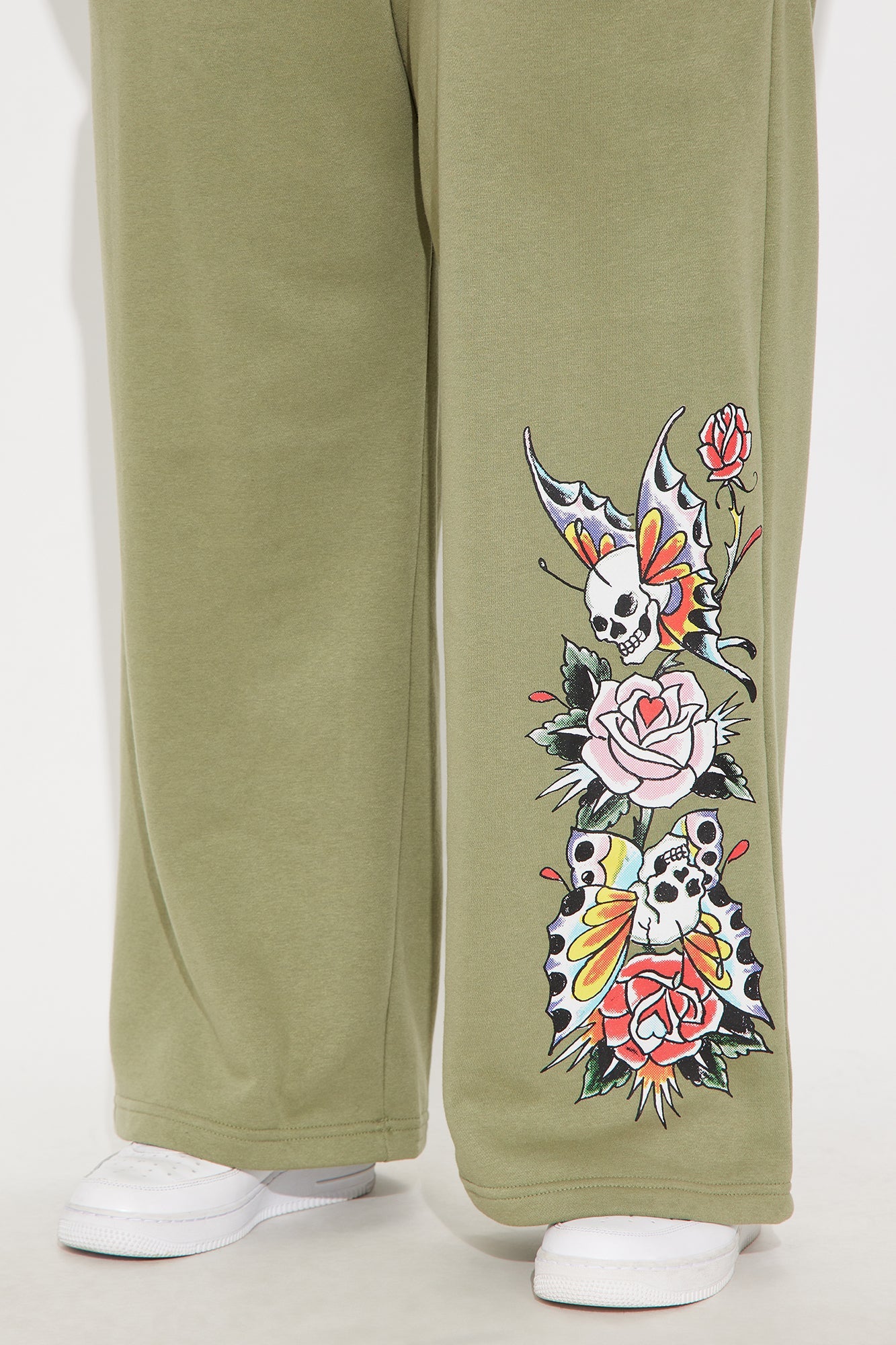 Ed Hardy Butterfly Pant - Sage