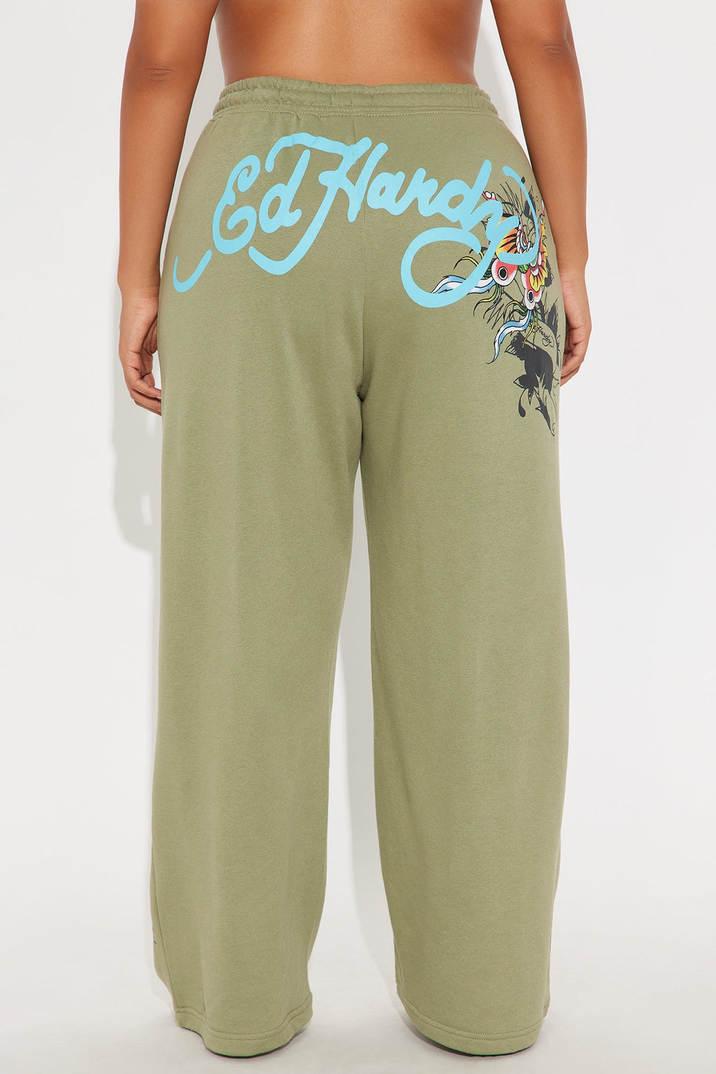Ed Hardy Butterfly Pant - Sage
