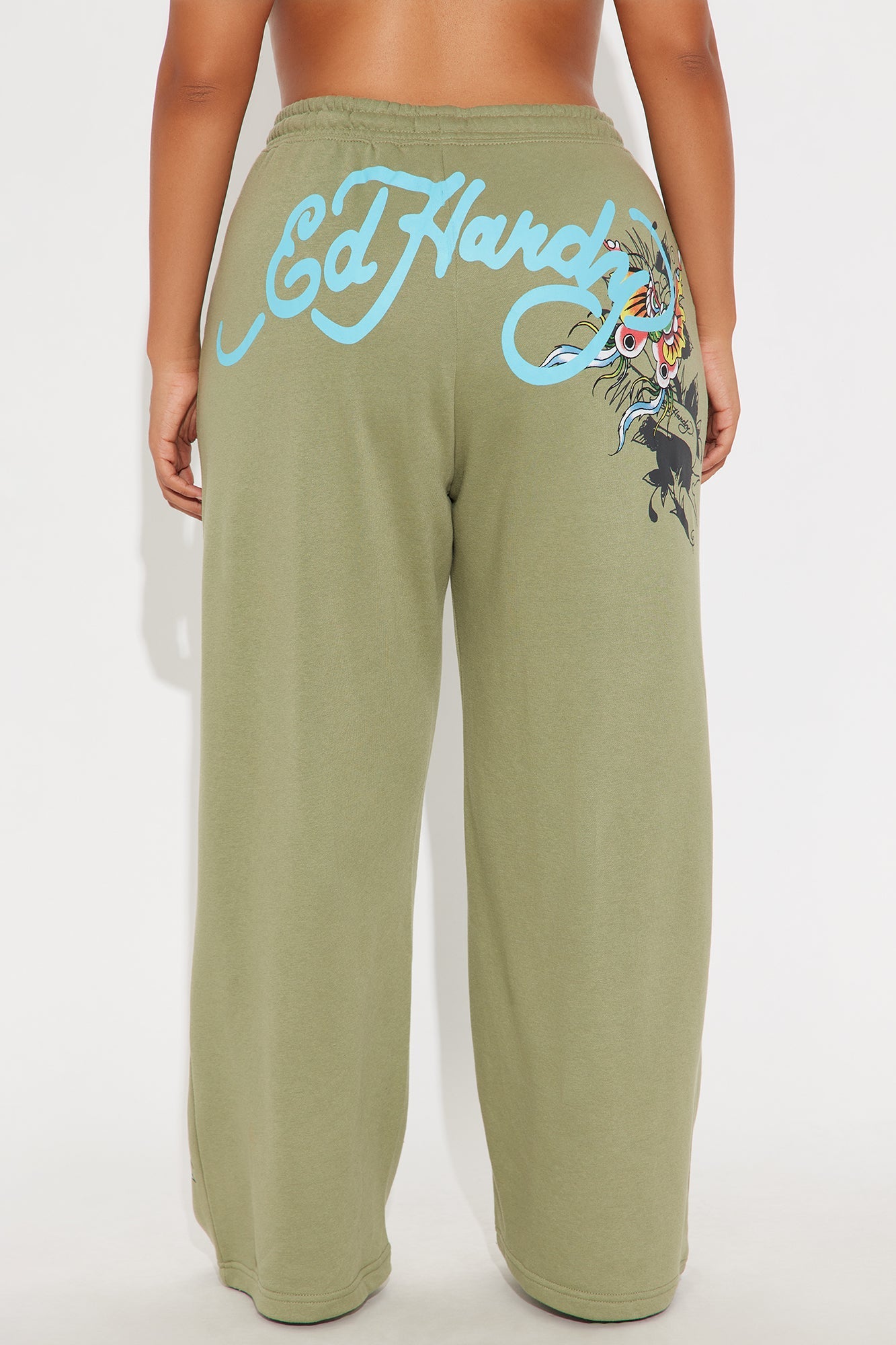 Ed Hardy Butterfly Pant - Sage