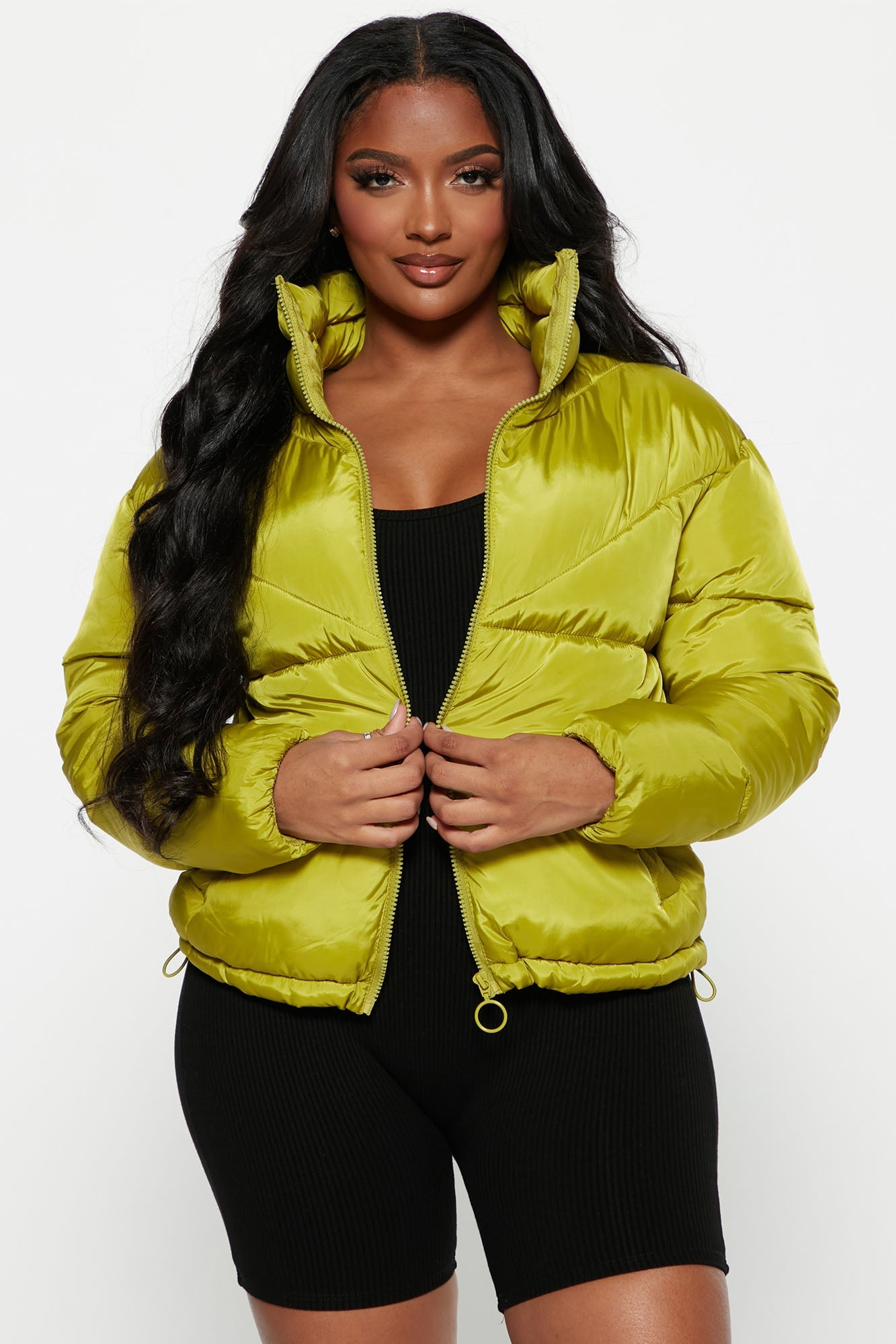City Streets Puffer Jacket - Chartreuse