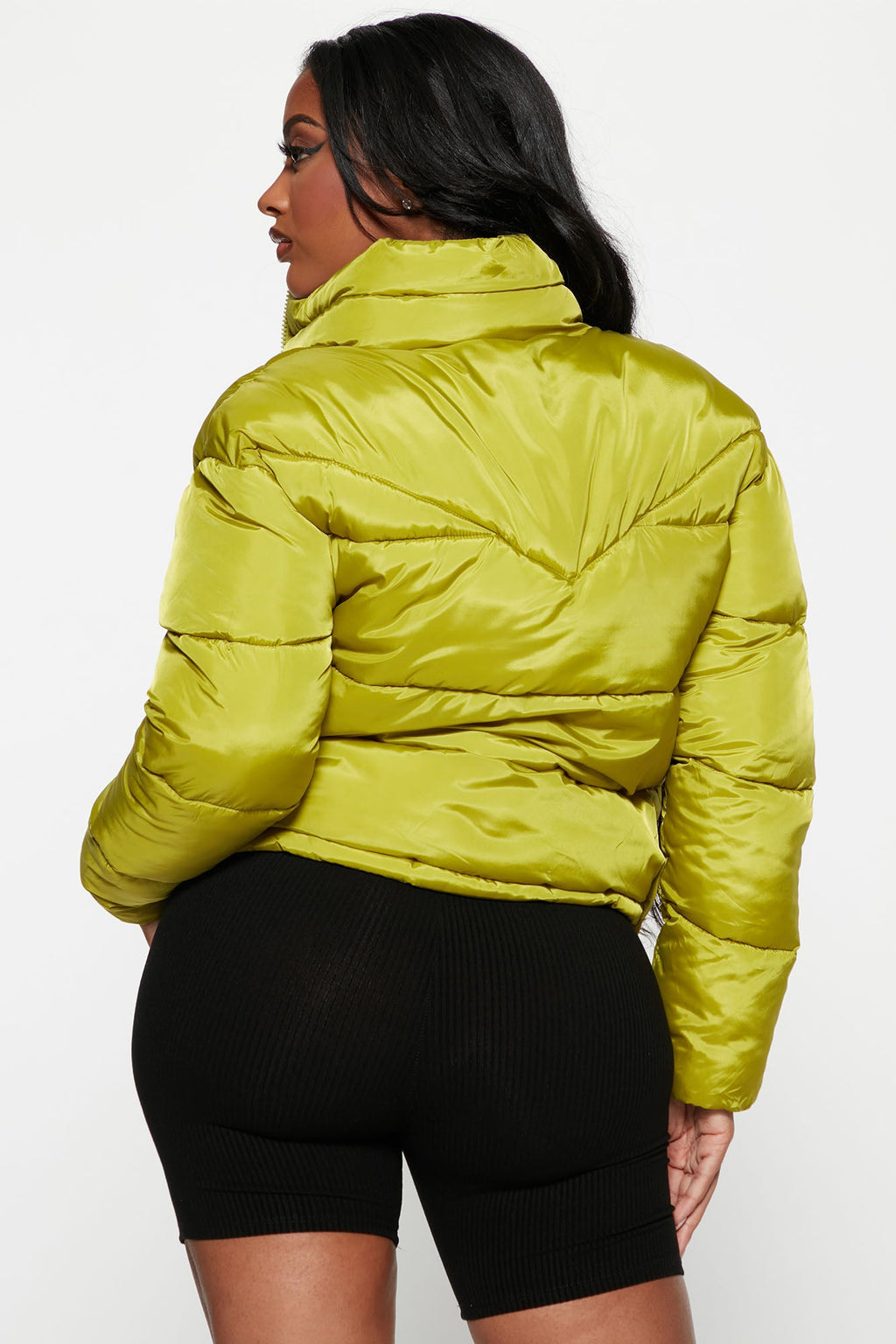 City Streets Puffer Jacket - Chartreuse
