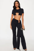 Miami Nights Pant Set  - Black