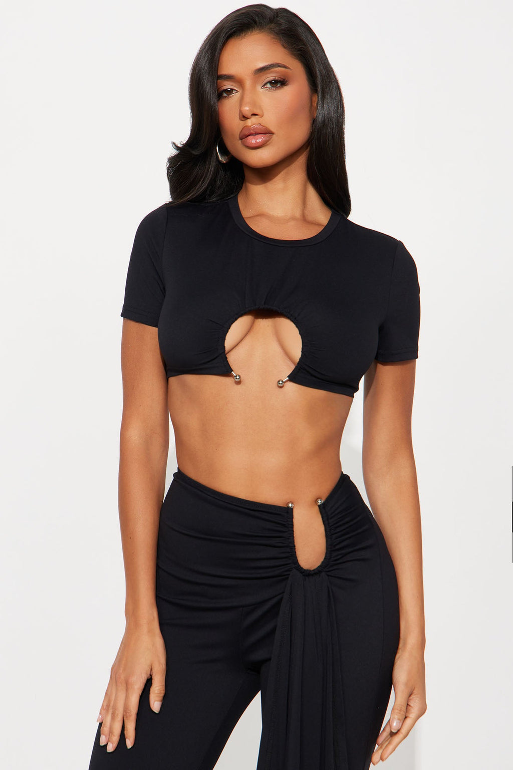 Miami Nights Pant Set  - Black