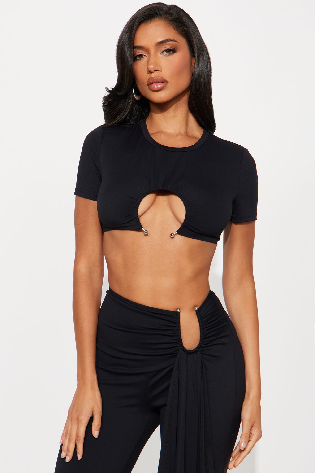 Miami Nights Pant Set  - Black