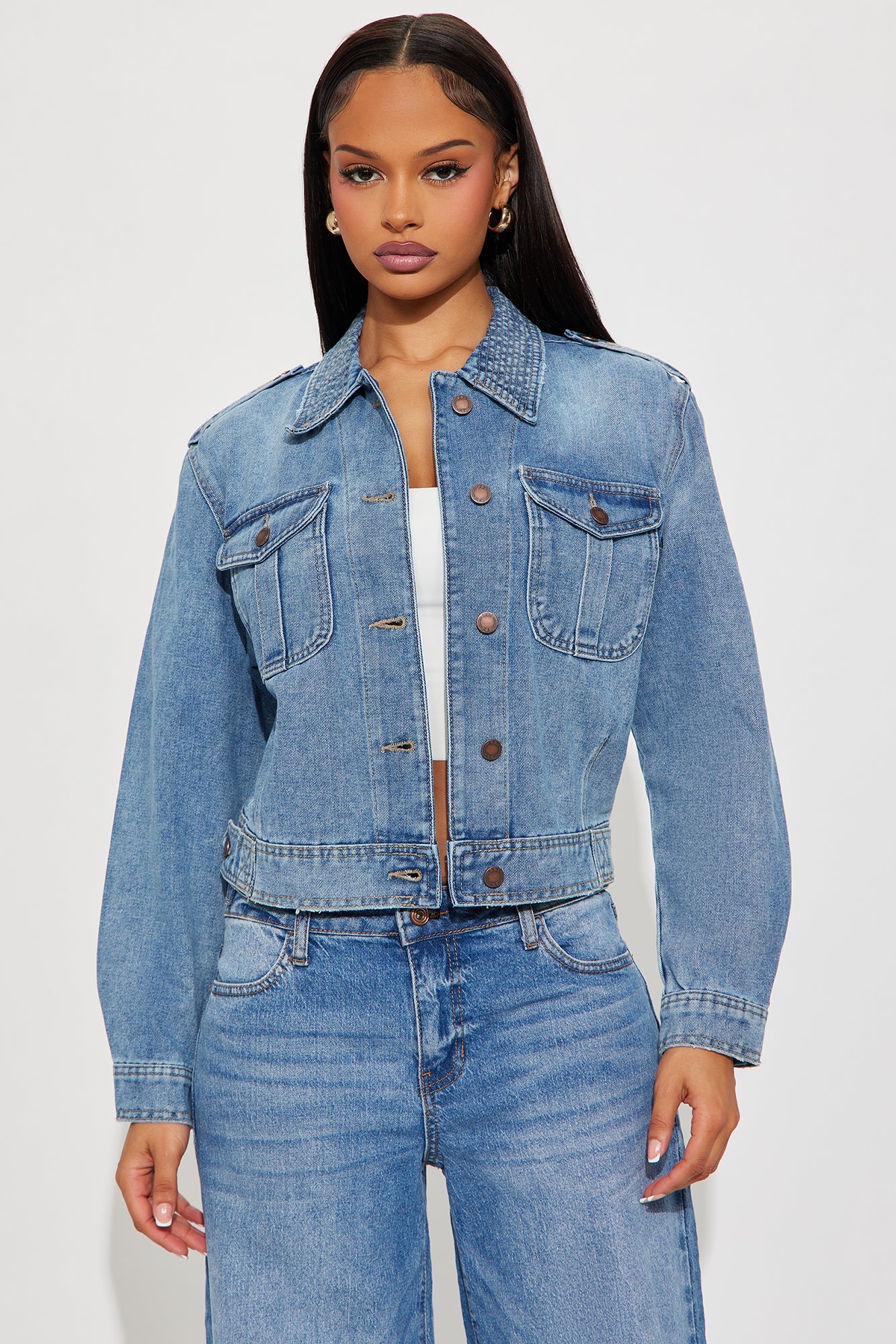 Pulling It Together Denim Jacket - Vintage Wash
